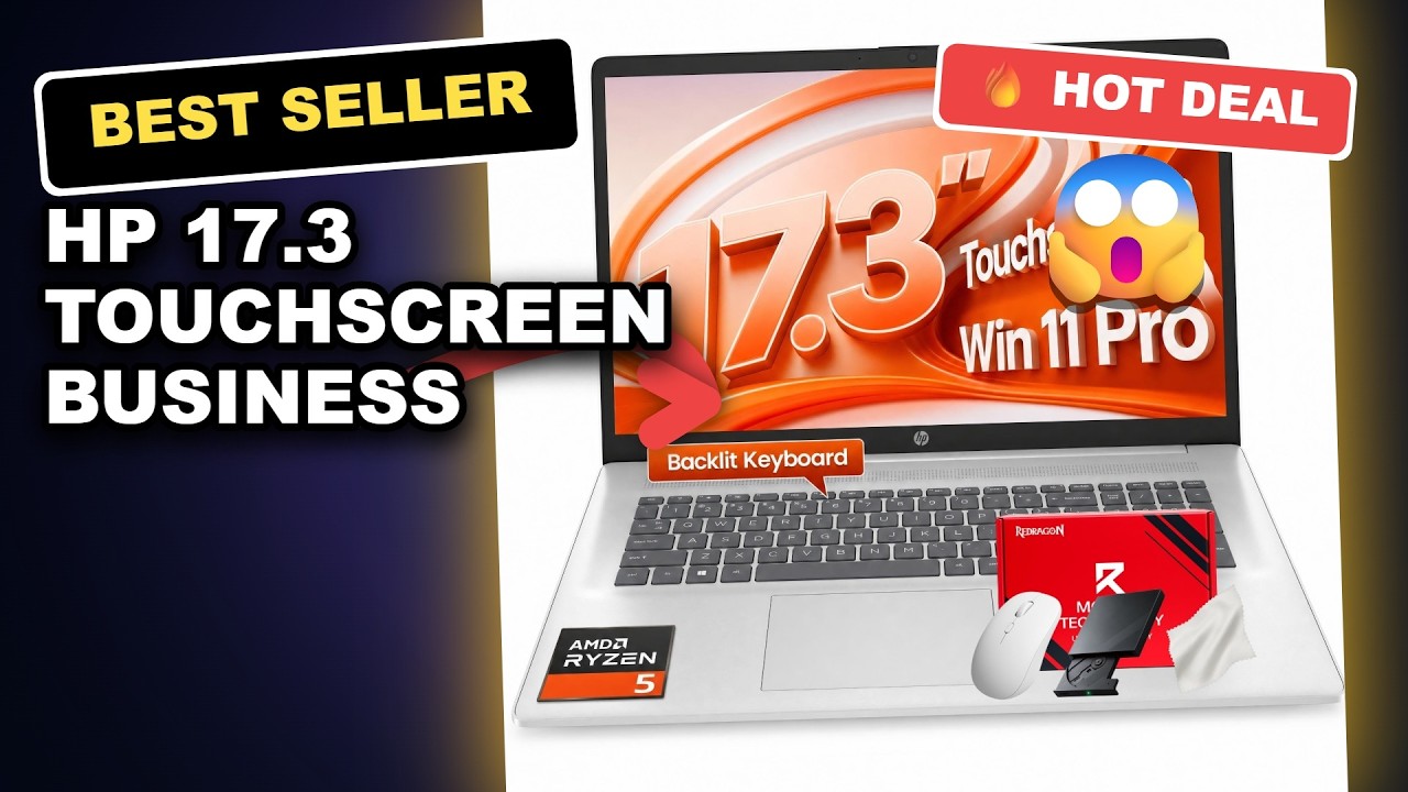 HP 17.3 Touchscreen Business Laptop Honest Review: Is It Worth It? review video