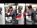 KING RYAN GARCIA DENTS CANELO'S HEAVY BAG WITH NASTY COMBOS!
