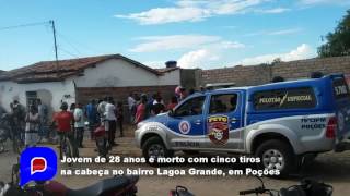 Poções: Jovem é morto com cinco tiros na cabeça no bairro Lagoa Grande