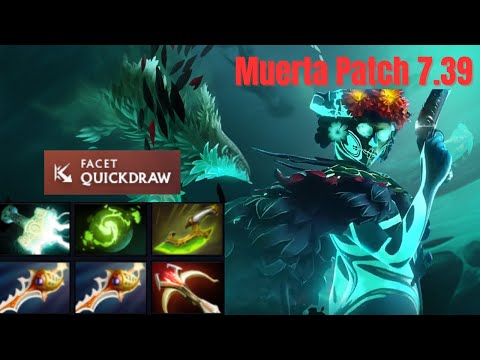Quickdraw Muerta DELETES enemies with 1 Hit! | 2 Divine Rapiers MVP | Dota 2 Patch 7.39 | Turbo