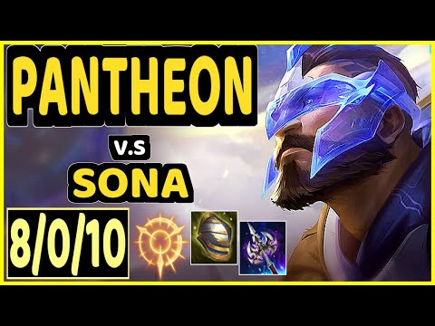 STUNT (PANTHEON) vs SONA - 8/0/10 KDA BOTTOM SUPPORT CHALLENGER GAMEPLAY - NA