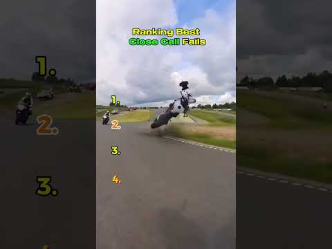 Ranking the Best Close Call Fails 😱💀 #Shorts