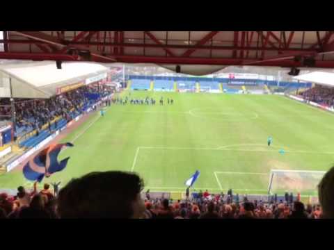Stockport vs Darlington players coming out!!
