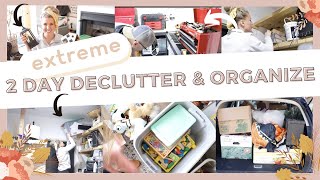 *NEW* EXTREME 2 DAY DECLUTTER AND ORGANIZE | COMPLETE GARAGE DECLUTTER | MOVING PREP | FALL