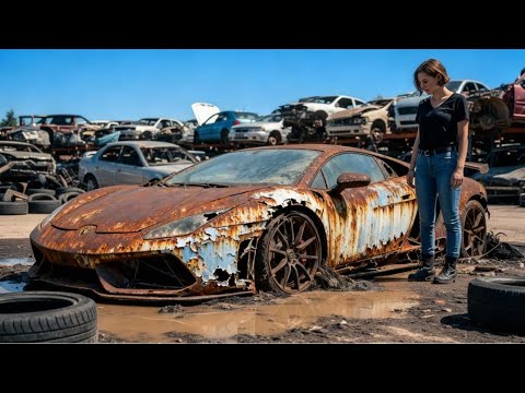 Restoring Completely Burned Lamborghini Huracan $1500 DEAL FULL ASMR Car Restoration