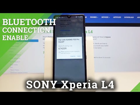 How to Connect Bluetooth Device in SONY Xperia L4 – Connection via Bluetooth