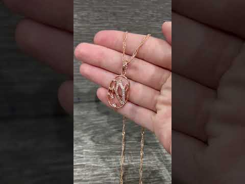 Подарок девушке кулон знак зодиака Водолей с цирконами ювелирный сплав медзолото в коробочке - фото 1 - id-p2426817868