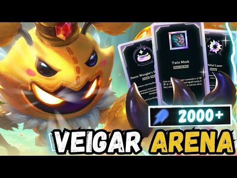 Double Twin Mask Veigar x Cassiopeia INSANE 2000+* AP Sharing Crazy Damage!! Arena League of Legends