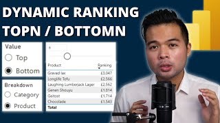 Download the video "DYNAMIC TOP/BOTTOM RANKING using PARAMETERS // Beginners Guide to Power BI in 2023"