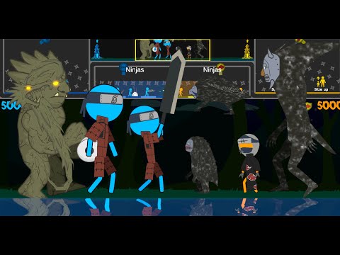 Stickman Giant Fight: Hashirama vs Kakuzu Part 2 - Ninja Battle #4 (Stickman & Ragdoll)