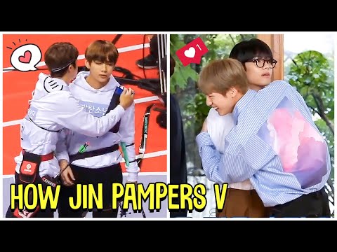 BTS Taejin Moments - How Seokjin Pampers His Baby Bear