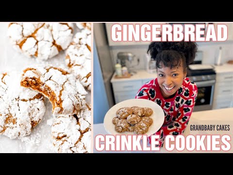 Gingerbread Crinkle Cookies | Grandbaby Cakes Holiday...