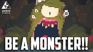 BE A MONSTER!! Nintendo Switch Crawl Gameplay - Local Multiplayer