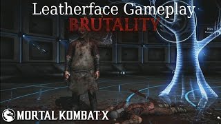 MKX - Leatherface Gameplay (Kombat Kast)