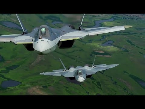 Sukhoi Su-57 in Action - Сухой Су-57