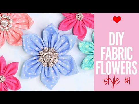 How to Make Fabric Flowers - Quick and Easy Tutorial