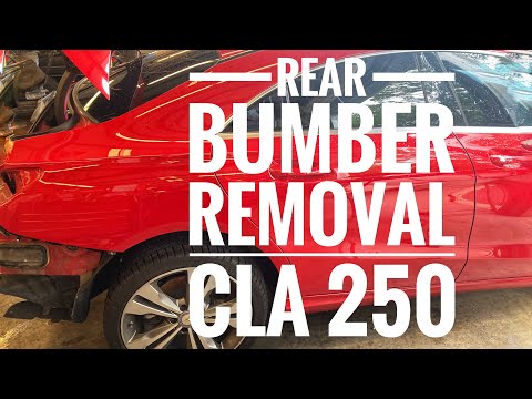 Mercedes cla 250 rear bumper removal