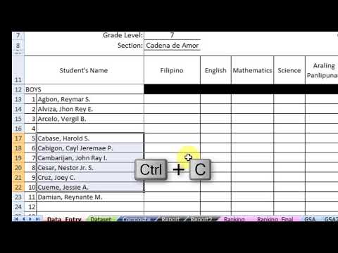 4 Adding Editing Deleting Names in Data Entry Sheet