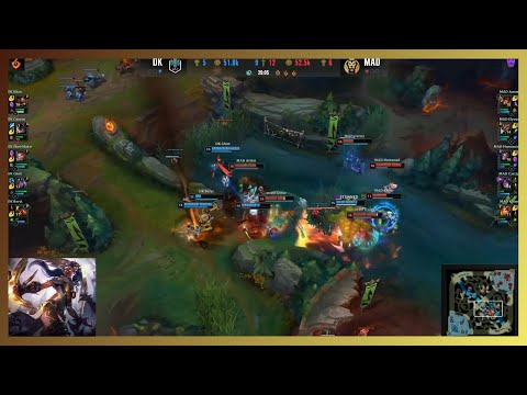 Insane Teamfight DK vs MAD
