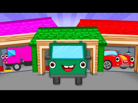 Kolorowe garaże i pojazdy – Piosenki dla Dzieci – Z Miłości do Dzieci