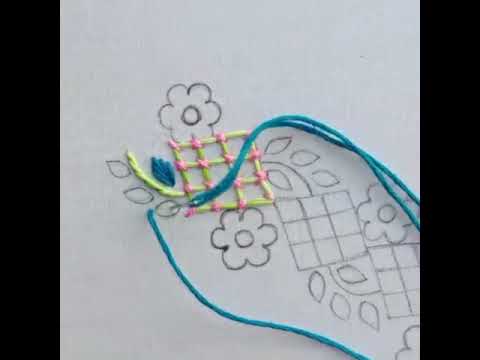 make a easy flower for dress❤️❤️