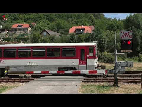Železničné priecestie Hronská Dúbrava [SP0520] - 20.7.2022 / Žel. přejezd / Slovak railroad crossing