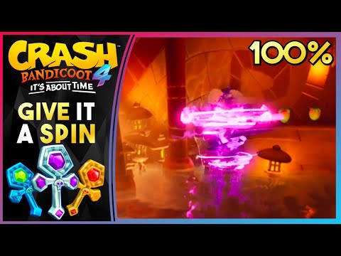GIVE IT A SPIN - PLATINUM TIME TRIAL RELIC! - Crash Bandicoot 4: It's About Time 106%