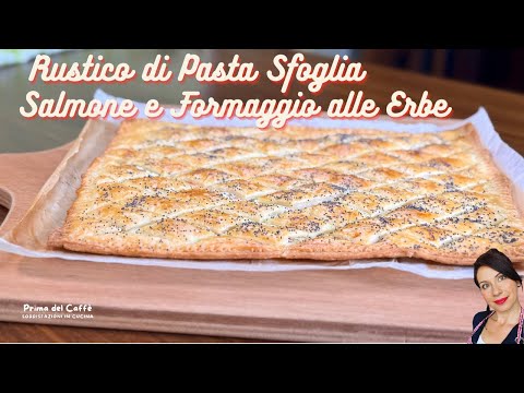 Rustico di Pasta Sfoglia con Salmone 🐟 | Ricetta Facile e Veloce per Cena o Aperitivo!