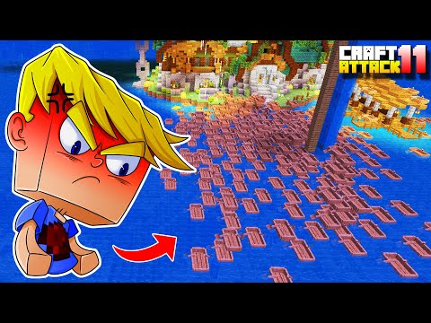 1000 BOOTE am SPAWN! Hugo FAILED GRANDIOS dieses Jahr! - Minecraft Craft Attack 11 #06