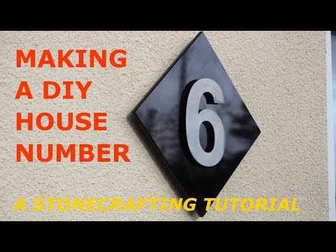 Make your own stunning house number sign.