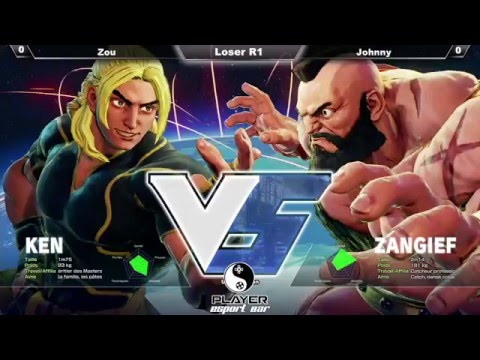 Player eSport Bar Opening Event - SFV - Semi Loser A - Johnny (Ken) Vs Zou (Zangief)