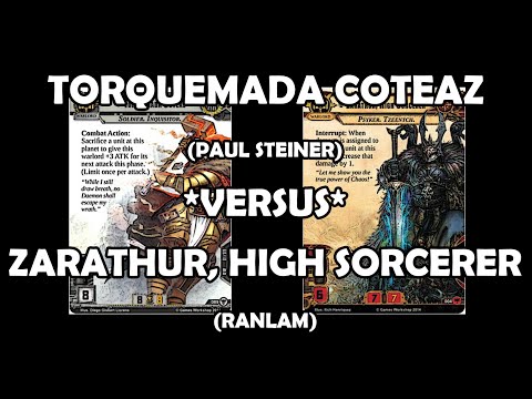 Torquemada Coteaz versus Zarathur, High Sorcerer - Warhammer 40,000: Conquest