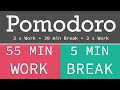 Pomodoro Technique  - Tekniği 6 h = 6 x work 55 / 5