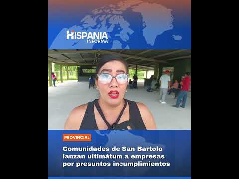 Residentes de varias comunidades del corregimiento de San Bartolo, en La Mesa, Veraguas...