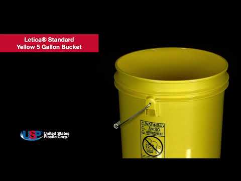 Letica Premium Yellow 5 Gallon Bucket