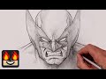 How To Draw Wolverine Sketch Tutorial