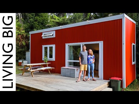 Amazing DIY Tiny House Parked In Nudist Club 