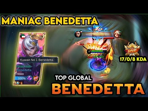 MANIAC! BENEDETTA BEST BUILD IN 2022 | TOP GLOBAL BENEDETTA | MLBB