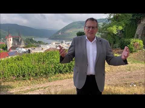 Oberbürgermeister Thomas Feser wirbt für einen Urlaub in Bingen am Rhein