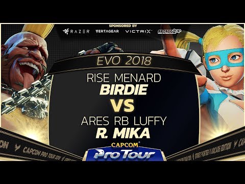 RISE MenaRD (Birdie) vs Ares RB Luffy (R. Mika) - EVO 2018 - Semi Finals - SFV - CPT 2018