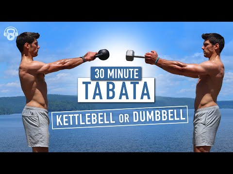 30 MINUTE | KETTLEBELL or DUMBBELL | TABATA WORKOUT | Warm Up & Finisher | w/ Ash Crawford