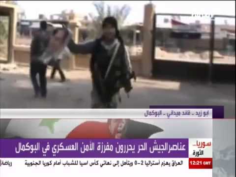 مقابلة تلفزيونية مع قائد لواء القادسية بركات المطر حول عن تحرير المربع الامني في مدينة البوكمال