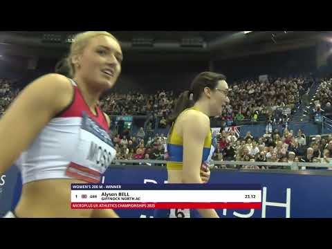 Alyson Bell 200m Gold at British Indoor Champs 2025