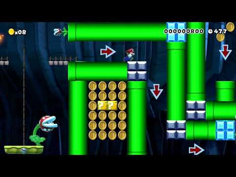 Tuberias Planta Piraña by Heriberto - SUPER MARIO MAKER - NO COMMENTARY 1bc