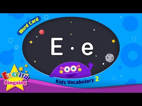 Kids vocabulary compilation ver.2 - Words Cards starting with E, e - Repeat after "Ting (sound)"