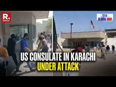 US-Iran War: US Consulate In Pak's Karachi Under Attack, Protesters  Barge In And Destroy Building