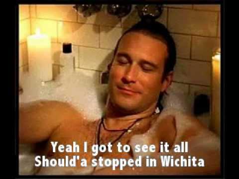 Wichita by John Corbett lyrics on screen slideshow
