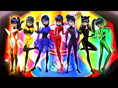 All Powers Combined: Marinette as New Superheroes Transformations | Speededit