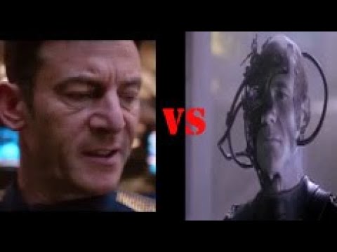 Discovery VS Borg space battle