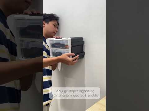 Gambar Maxbuilt Kotak Perkakas 2 Laci - Hitam/Putih
